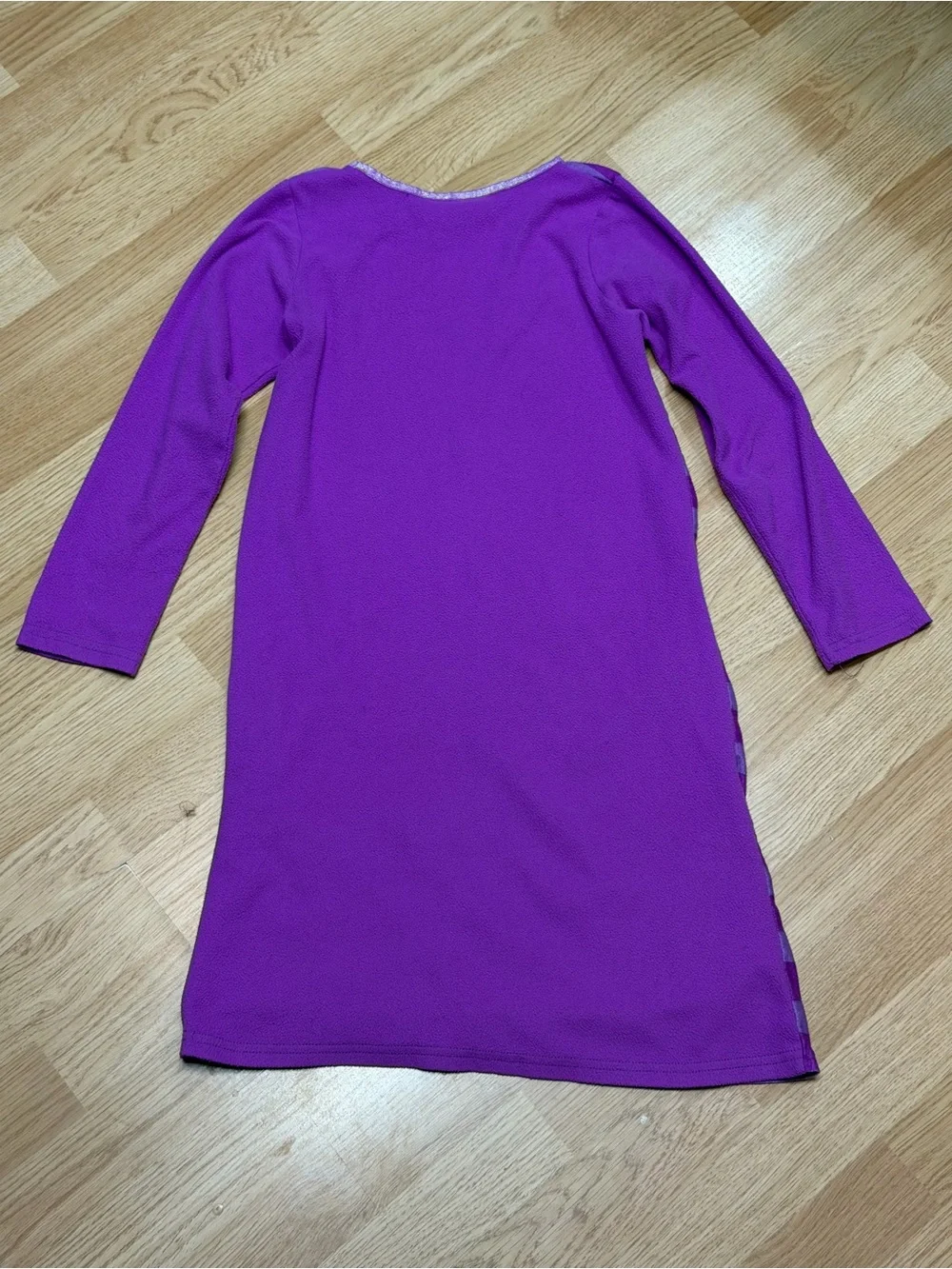 Hello Kitty Girls 10/12 Purple Pink Long Sleeve Nightgown Sanrio Sleepwear